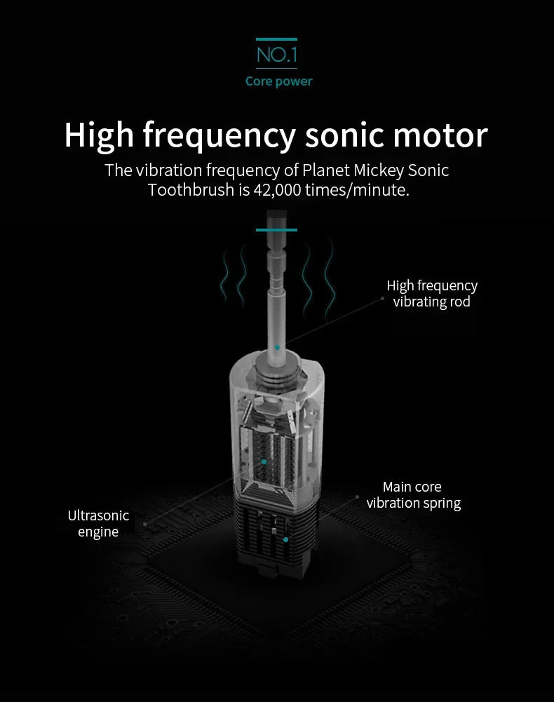Automatic Electric Toothbrush with Six Speed Settings - Smarsty