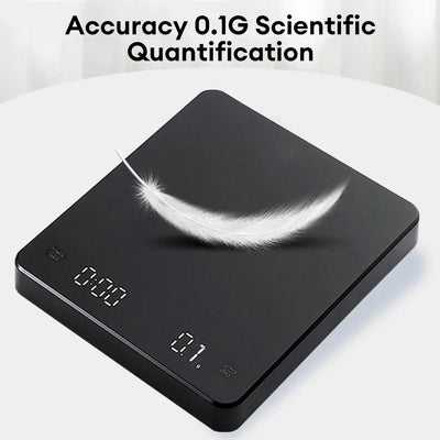 Digital Coffee Scale with Timer and LED Display - Smarsty