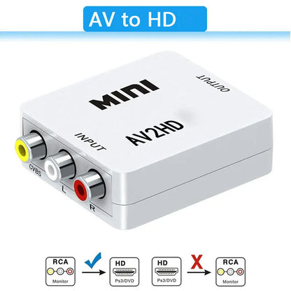 1080P HDMI-Compatible AV Adapter for Clear Video Output - Smarsty
