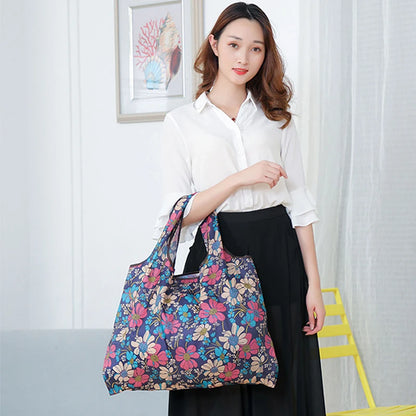 Versatile Folding Canvas Shopping Bag With Large Capacity - Smarsty