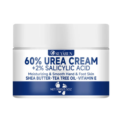 SUYARUN 60% Urea Foot Cream for Cracked Heels & Dry Skin - Intensive Moisturizing Treatment, Callus Remover, Diabetic Foot Care. - Smarsty