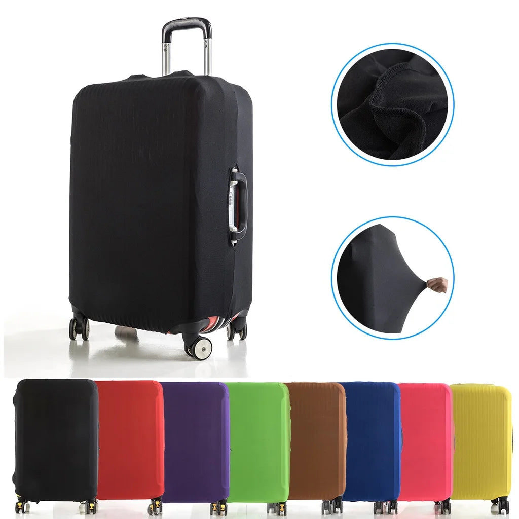 Fashion travel suitcase protective cover Luggage Protective Cover Solid Color Suitable for 18-28 Inch Suitcases - Smarsty