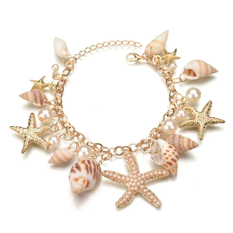 Bohemian Beach Style Bracelet with Starfish Charm - Smarsty