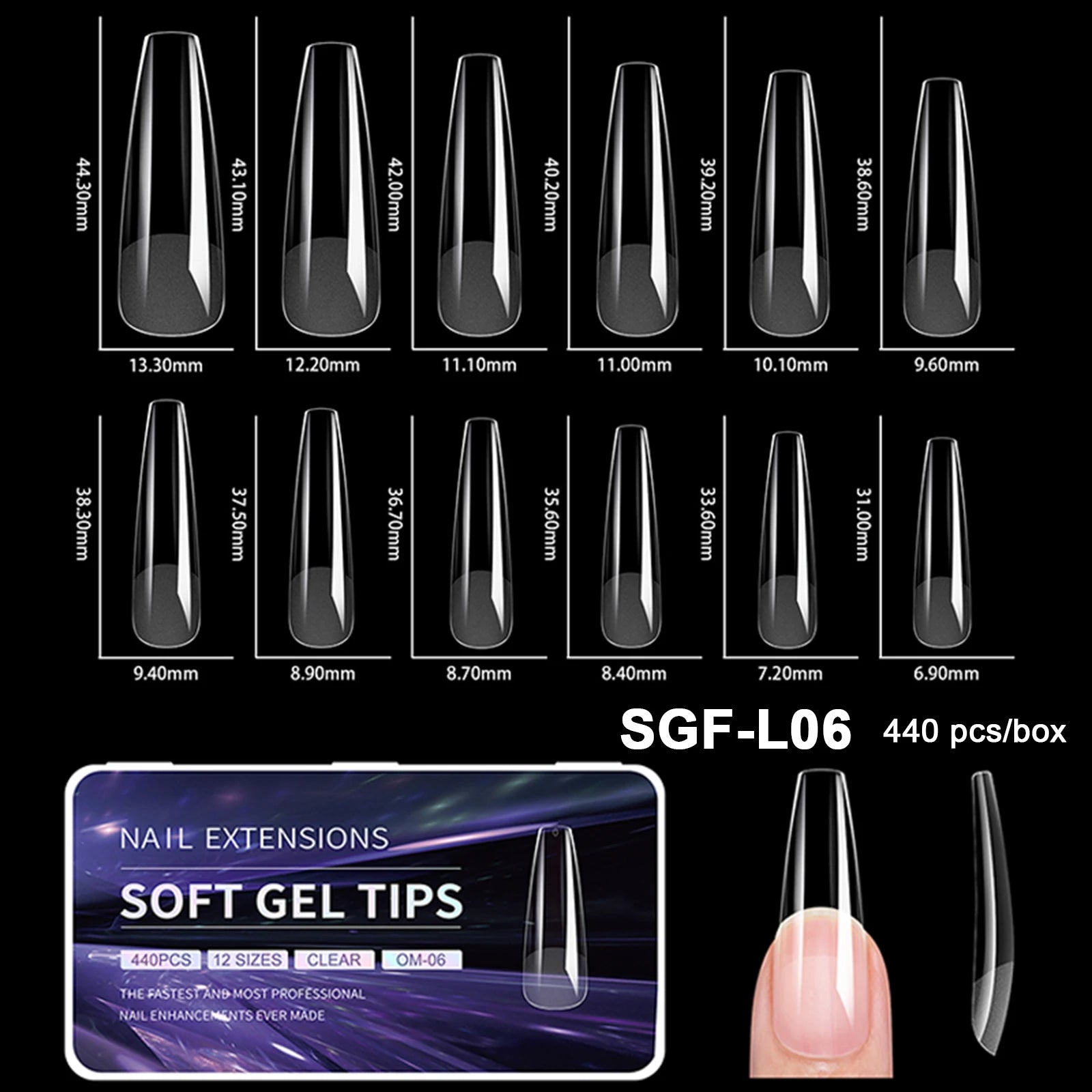 Luxury Soft Gel False Nail Tips for Elegant Manicure - Smarsty