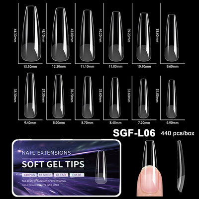 Luxury Soft Gel False Nail Tips for Elegant Manicure - Smarsty