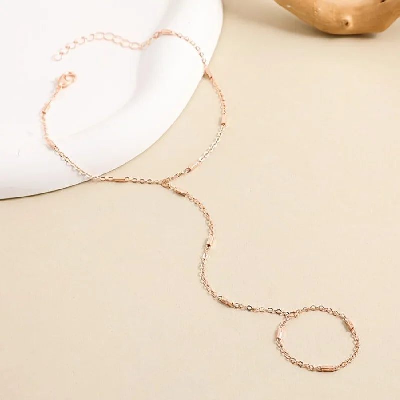Women's Summer Minimalist Finger Ring Bracelet - Smarsty