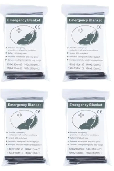 Survival Emergency Mylar Thermal Blanket Foil Space Blanket for NASA Body Warmer Outdoor First Aid Camping Gear Hiking Travel by Smarsty
