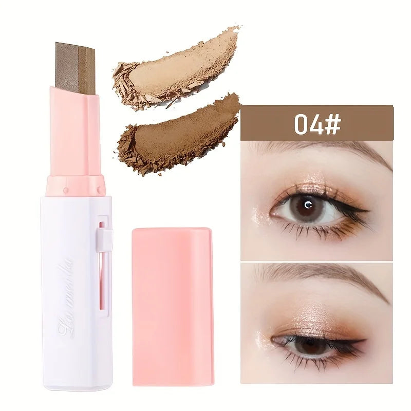 2 In 1 Waterproof Highlighter Eyeshadow Stick with Glitter - Smarsty