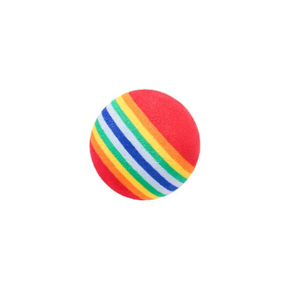 Interactive Rainbow EVA Cat Ball for Chewing and Play - Smarsty