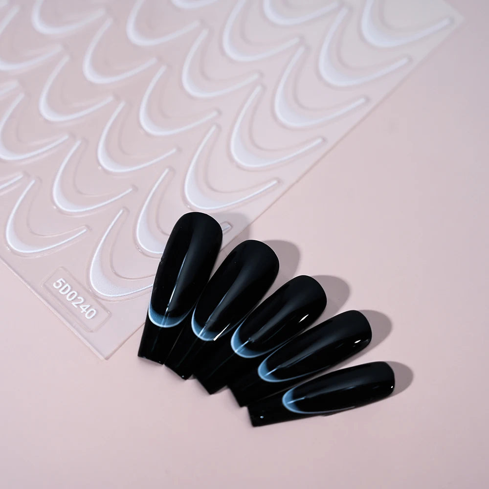Self-Adhesive French Lines Nail Stickers for Easy Manicure - Smarsty
