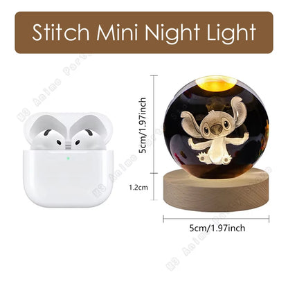 Lilo and Stitch 3D Crystal Ball Lamp Night Light - Smarsty