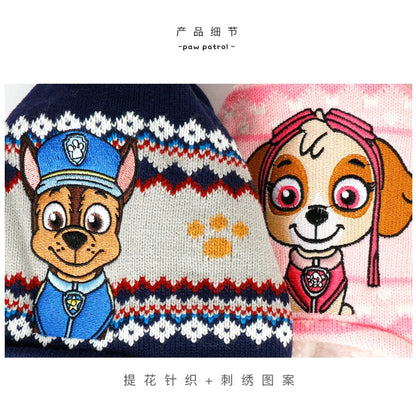 Kids Winter Hat Glove Set Scarf Cartoon Rescue Dogs - Smarsty