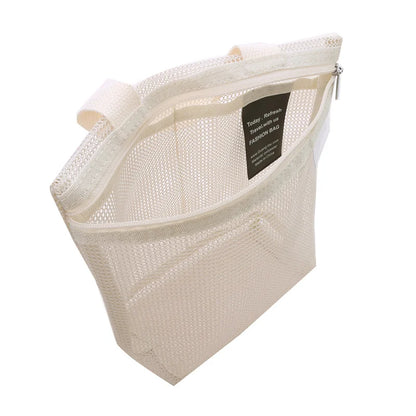 Mesh Makeup Toiletry Storage Bags Handbags Portable Travel Washing Body Shower Tools Organizer Hanging Cosmetic Organizer Pouch - Smarsty