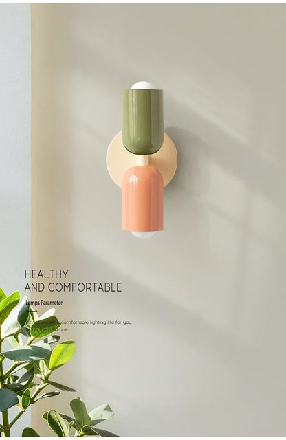 Colorful Nordic Wall Lamp for Children's Rooms - Smarsty