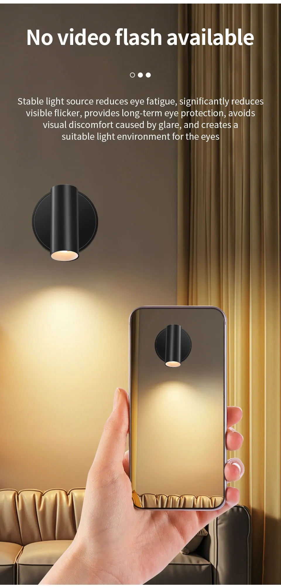 Wireless USB Rechargeable LED Magnetic Wall Light - Smarsty