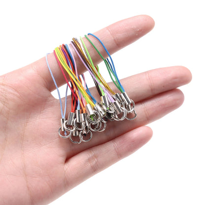 50pcs Mixed Color Lanyard Cord Pack With Jump Rings - Smarsty