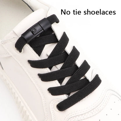 Colorful Press Lock No Tie Shoelace Elastic Shoelaces for Sneakers Sport Tieless Elastic Shoe Laces One Size Fit All Adult Kids - Smarsty