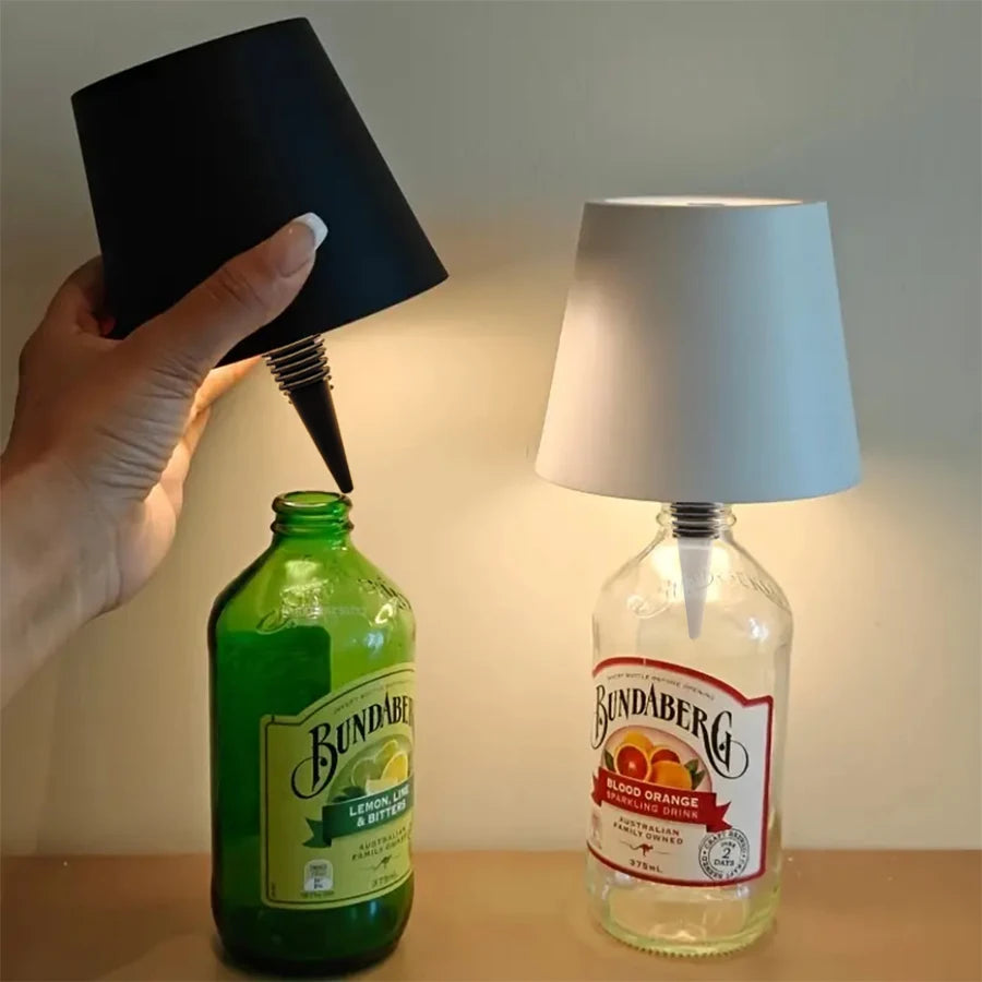 Wireless Bottle Lamp with 3-Color Touch Control - Smarsty