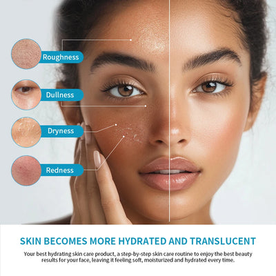 5PCS Skincare Set Hydrate Brighten Firm Skin Exfoliating Acne Removal Shrink Pore Fix Sensitive Dullness Collagen Face Kit