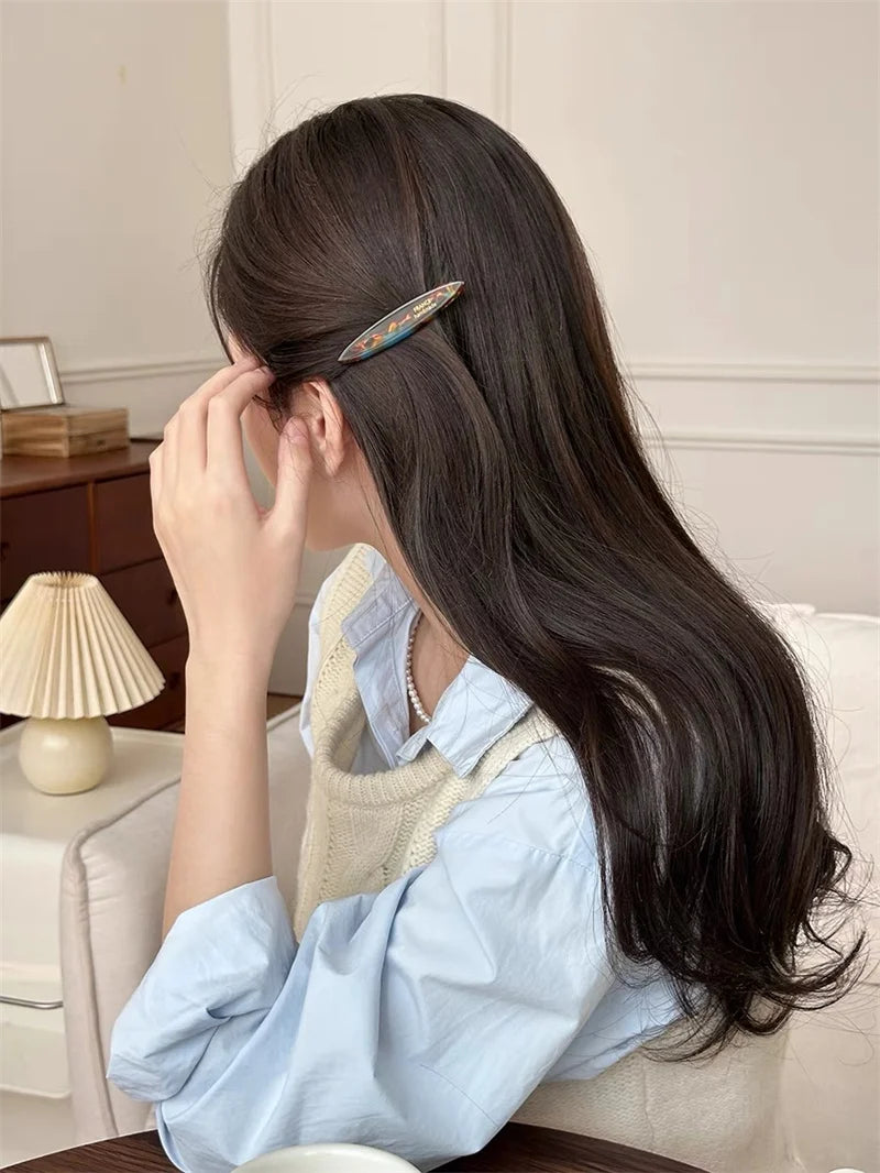 Colorful Acetate Hair Clips Set for Stylish Women - Smarsty