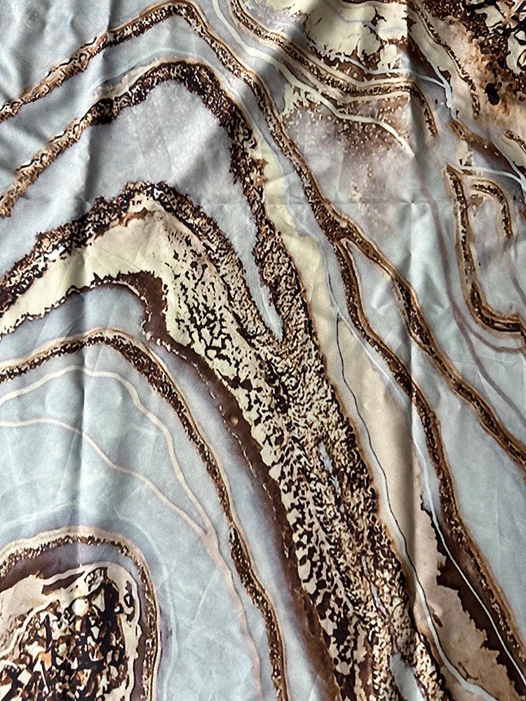 2024 New Summer Women's Sleeveless V-neck Printed Sexy Dress Long Dress Cross Border Women's Wear in Europe and America - Smarsty