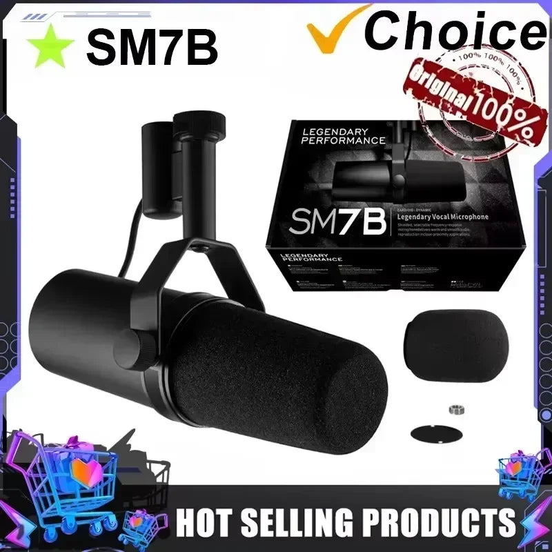 SM7B Professional Dynamic Microphone for Studio Recording - Smarsty