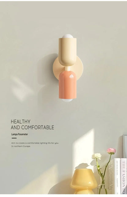 Colorful Nordic Wall Lamp for Children's Rooms - Smarsty