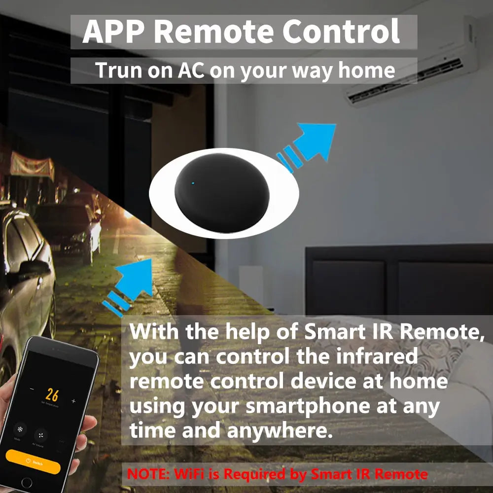 Tuya WiFi Smart IR Remote Control Compatible with Alexa - Smarsty
