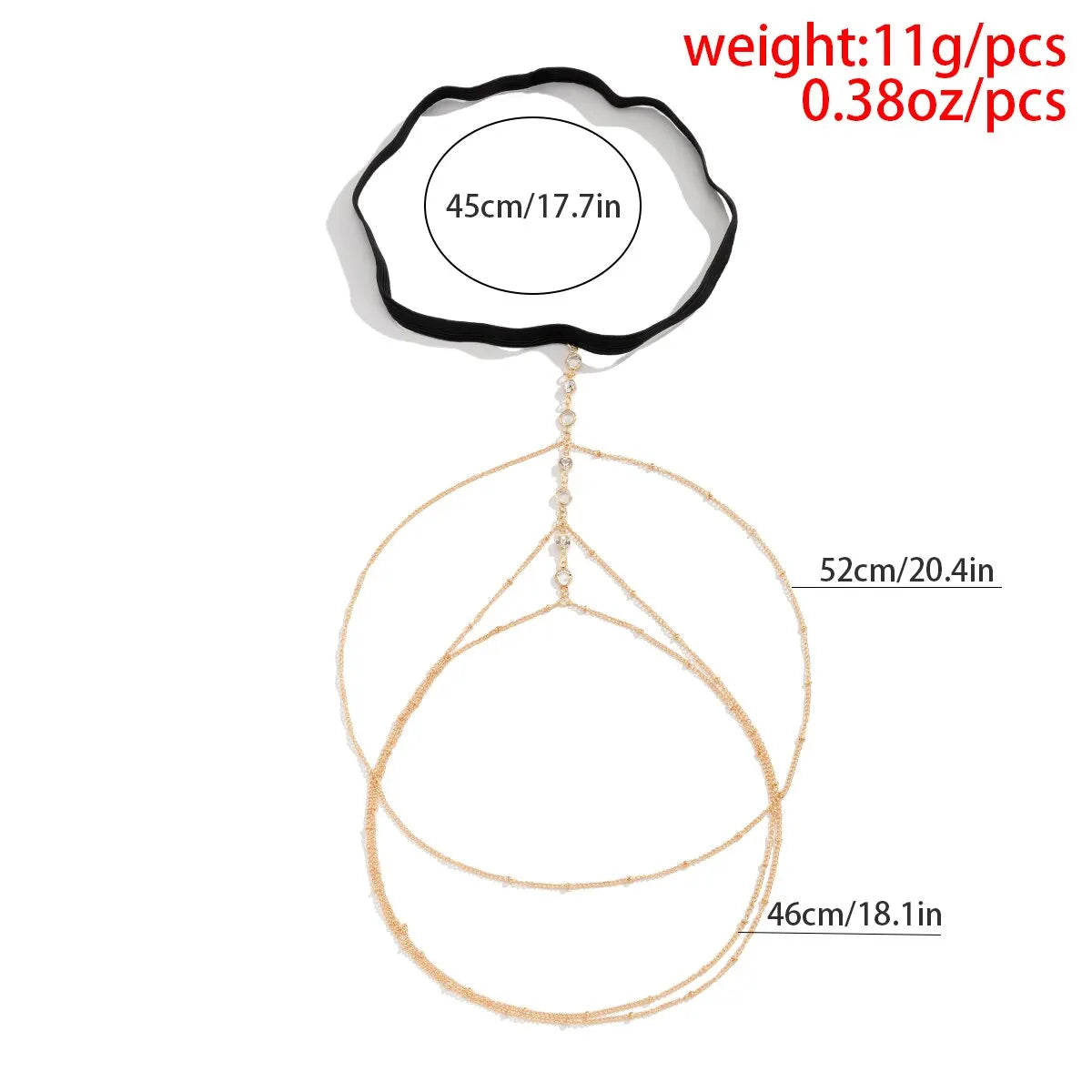 Boho Crystal Leg Chain Body Jewelry for Women - Smarsty