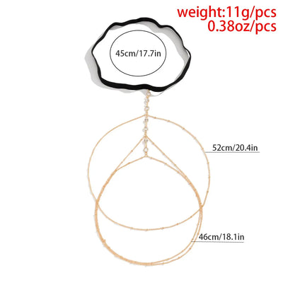 Boho Crystal Leg Chain Adjustable Body Jewelry - Smarsty
