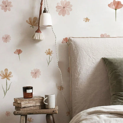 Boho Flowers Wall Stickers for Kids Room Décor - Smarsty
