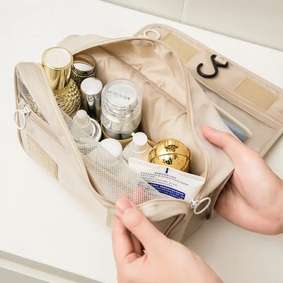 Waterproof Travel Makeup Bag With Hook And Organizer - Smarsty