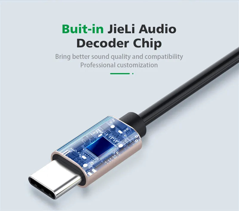 USB C to 3.5mm AUX Audio Adapter for Clear Sound - Smarsty