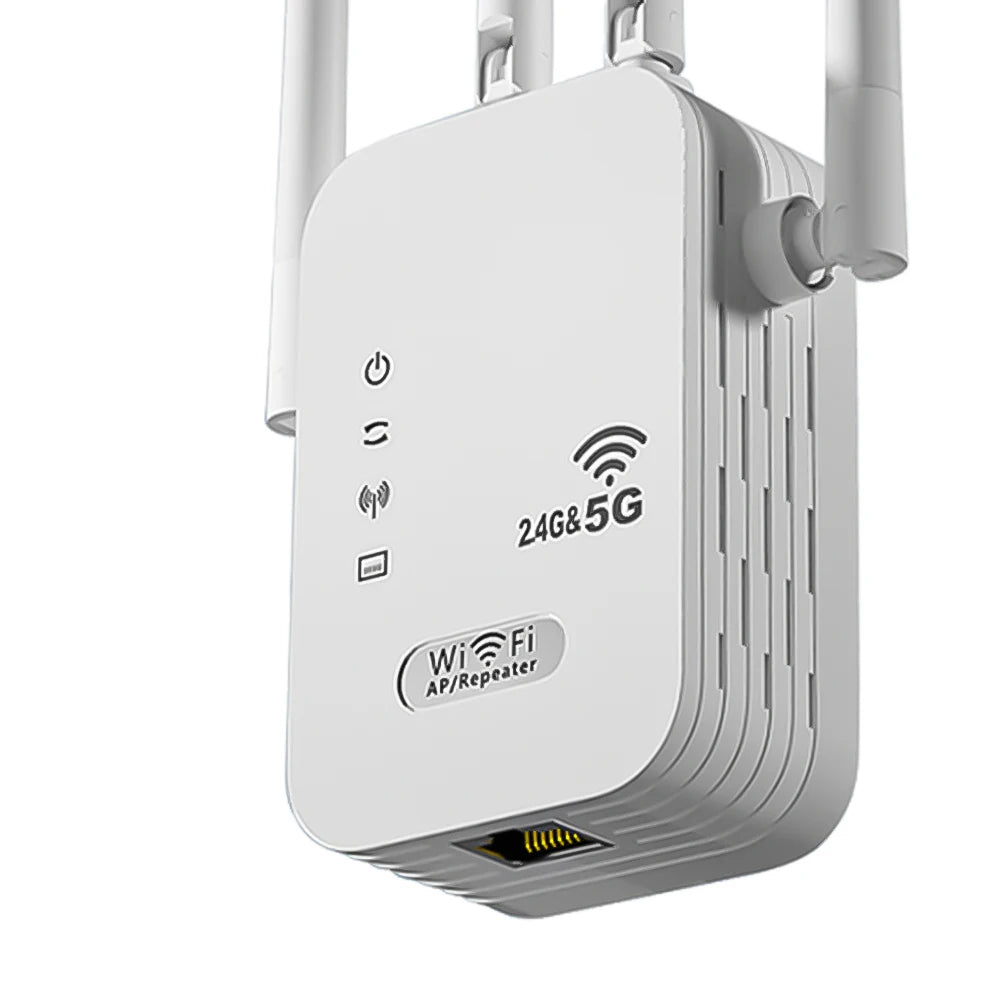 Dual-Band 2.4G 5G WiFi Repeater Signal Booster WiFi Extender 802.11bgn Gigabit Router with WPS EU/US Plug Type WiFi Amplifier - Smarsty