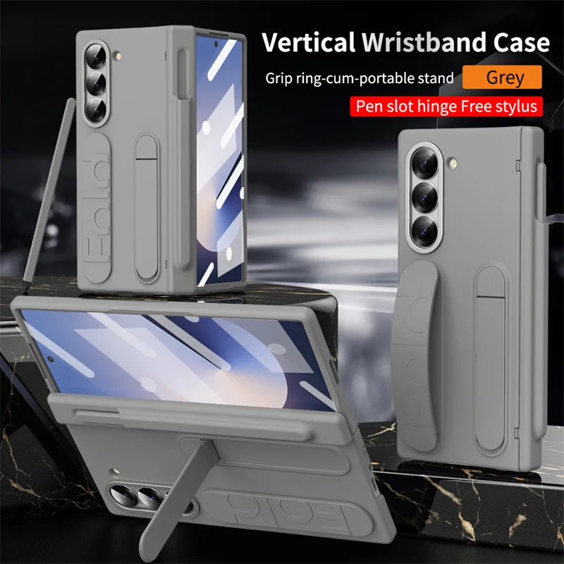 Galaxy Z Fold Case With Pen Slot Kickstand Shield Pro - Smarsty