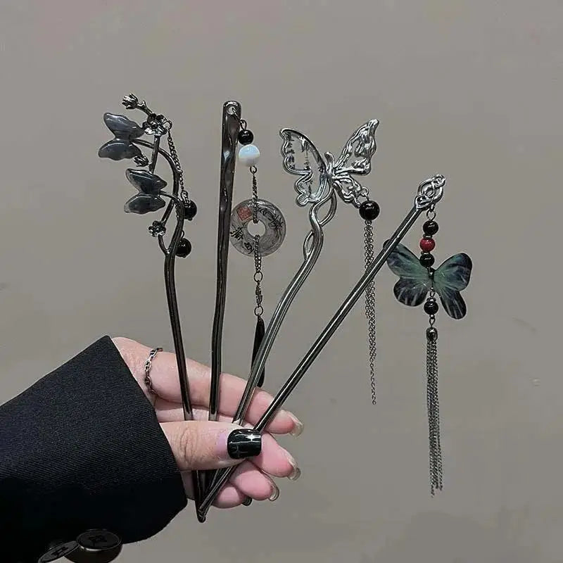2024 Vintage Chinese Style Butterfly Hair Stick for Women - Smarsty