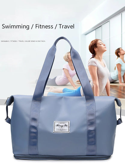 Waterproof Nylon Travel Duffle Bag for Women Large Capacity - Smarsty