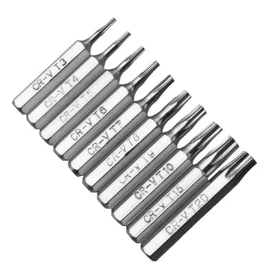 10pcs Plum Blossoms Screwdriver Bit Professional 4mm Torx Screwdriver Bits Set Accessories for Repairing Mobile Computer
