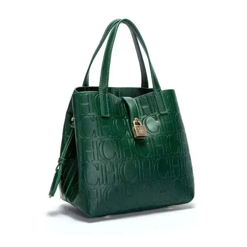 Large Capacity Handbag With Lock Design Luxury Crossbody - Smarsty