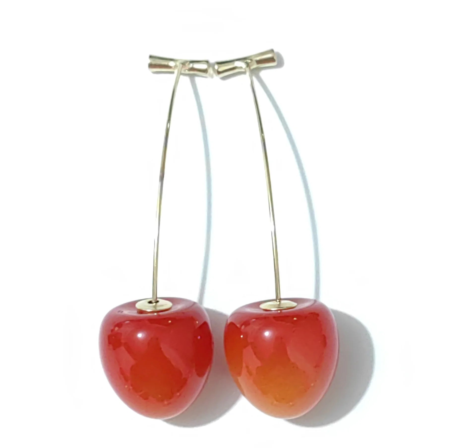 Cute Cherry Drop Earrings for Women - Trendy Summer Jewelry - Smarsty