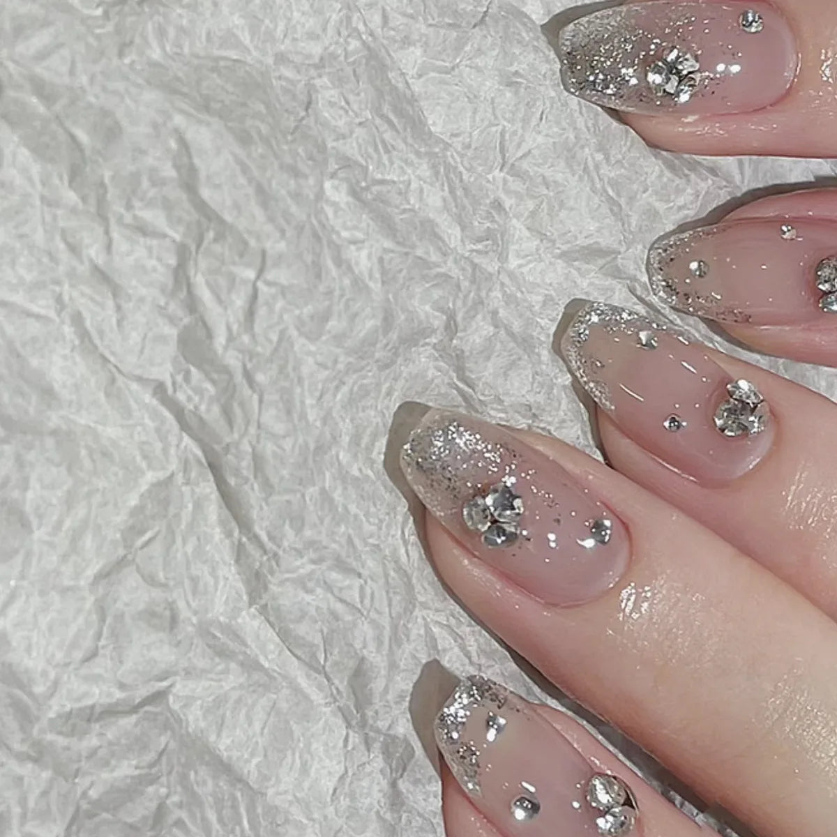 24Pcs Cute Pink Cat Eye Press On Nails Set - Smarsty