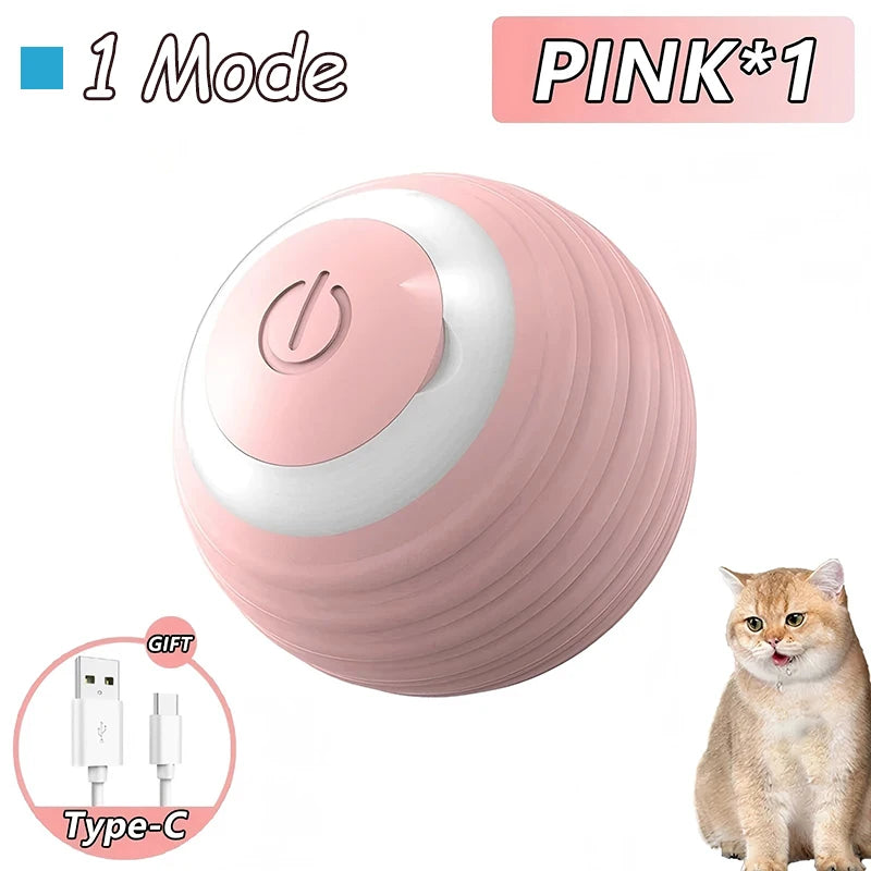 Rechargeable Cat Interactive Rolling Ball Toy Set - Smarsty