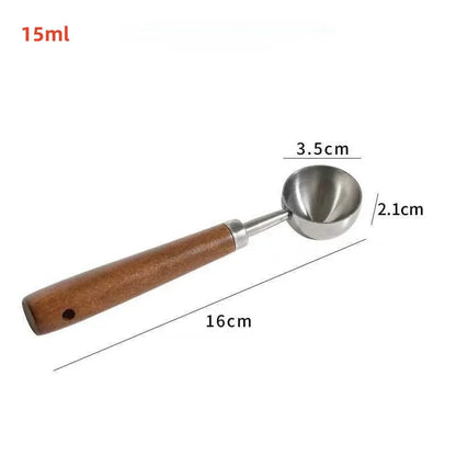 Walnut Wooden Measuring Spoon Set for Kitchen Use - Smarsty