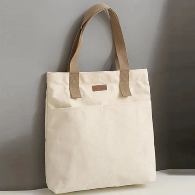 Canvas Tote Bag Large Capacity Womens Handbag For Commuting - Smarsty