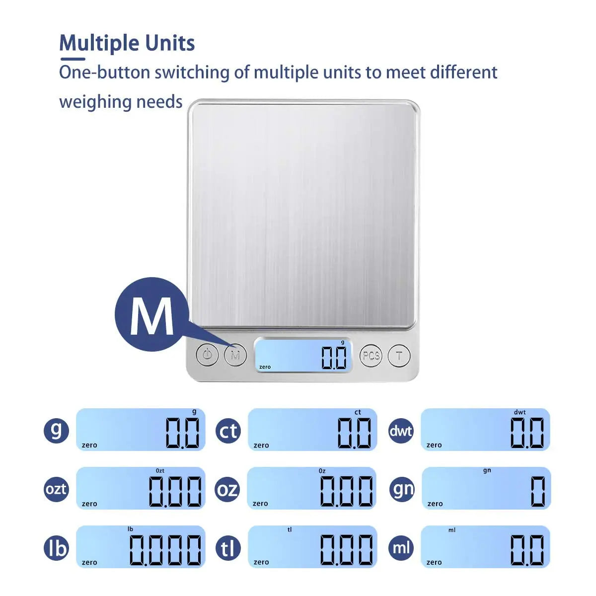 Digital Kitchen Scale with High Precision LCD Display - Smarsty
