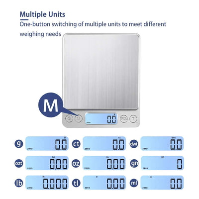 Digital Kitchen Scale with LCD Display for Accurate Weighing - Smarsty