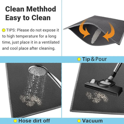 Double Layer Waterproof Cat Litter Mat for Easy Cleanup - Smarsty