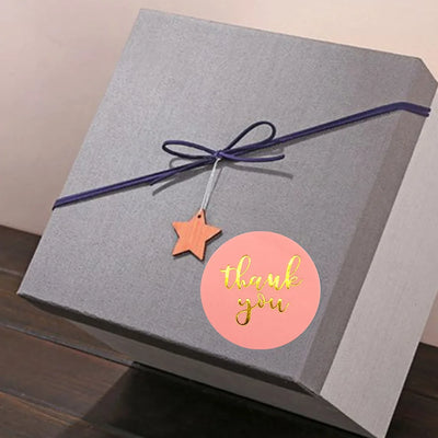 50-500pcs 1inch Blue Thank You Stickers For Envelope Sealing Labels Stationery Supplies Handmade Wedding Gift Decoration Sticker - Smarsty