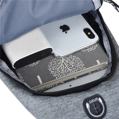 Waterproof Oxford Chest Bag For Men Korean Style Messenger - Smarsty