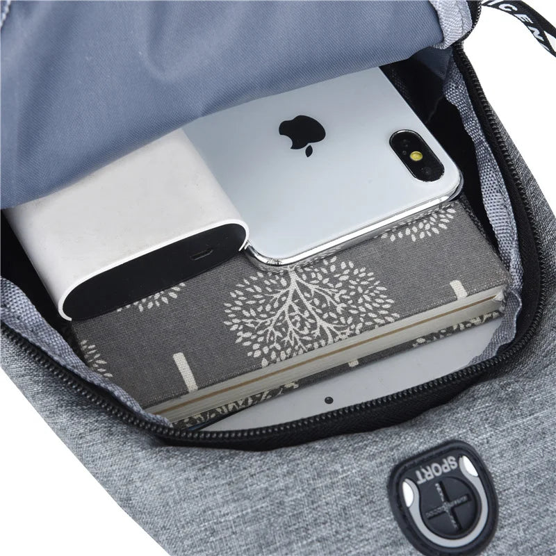Waterproof Oxford Chest Bag For Men Korean Style Messenger - Smarsty